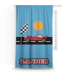 Race Car Curtain Panel - Custom Size (Personalized)