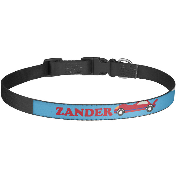 Custom Race Car Dog Collar - Large (Personalized)