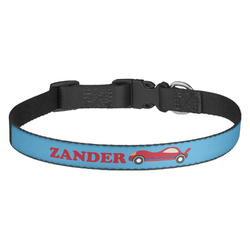 Race Car Dog Collar - Medium (Personalized)