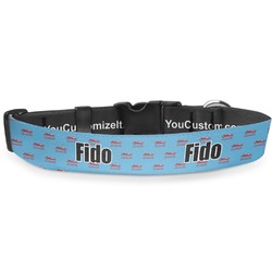 Race Car Deluxe Dog Collar - Medium (11.5" to 17.5") (Personalized)