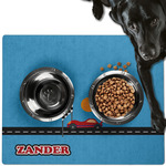 Race Car Dog Food Mat - Large w/ Name or Text