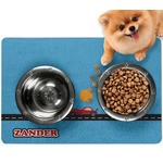 Race Car Dog Food Mat - Small w/ Name or Text