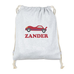 Race Car Drawstring Backpack - Sweatshirt Fleece - Single Sided (Personalized)