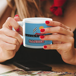 Race Car Double Shot Espresso Cup - Single (Personalized)