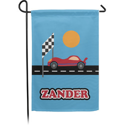 Race Car Garden Flag (Personalized)