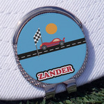 Race Car Golf Ball Marker - Hat Clip