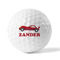 Race Car Golf Balls - Generic - Set of 3 - FRONT