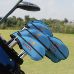 Race Car Golf Club Iron Cover - Set of 9 (Personalized)