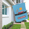 Race Car House Flags - Double Sided - LIFESTYLE