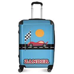 Race Car Suitcase - 24" Medium - Checked (Personalized)