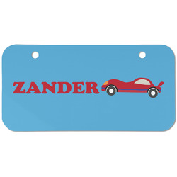 Race Car Mini/Bicycle License Plate (2 Holes) (Personalized)