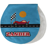 Race Car Burp Pad - Velour w/ Name or Text