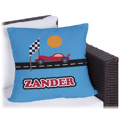 Race Car Outdoor Pillow - 20" (Personalized)