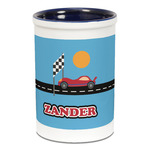 Race Car Ceramic Pencil Holders - Blue