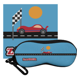 Race Car Eyeglass Case & Cloth (Personalized)