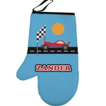 Race Car Left Oven Mitt (Personalized)