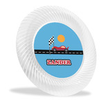 Race Car Plastic Party Dinner Plates - 10" (Personalized)