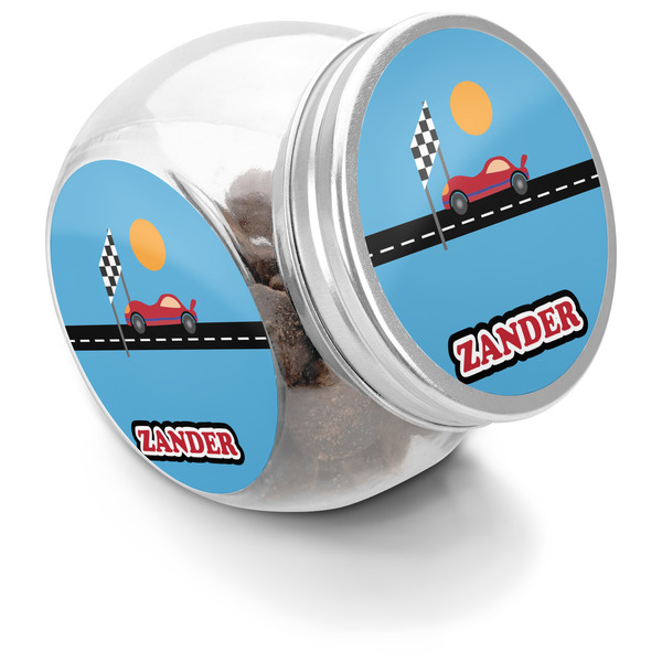 Custom Race Car Puppy Treat Jar (Personalized)