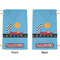 Race Car Small Laundry Bag - Front & Back View