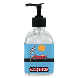 Race Car Glass Soap & Lotion Bottle - Single Bottle (Personalized)