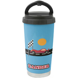 Race Car Stainless Steel Coffee Tumbler (Personalized)
