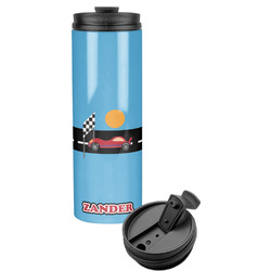 Race Car Stainless Steel Skinny Tumbler (Personalized)