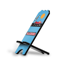 Race Car Stylized Cell Phone Stand - Large w/ Name or Text