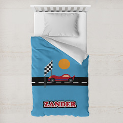 Race Car Toddler Duvet Cover w/ Name or Text
