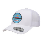 Race Car Trucker Hat - White (Personalized)