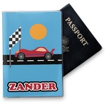 Race Car Vinyl Passport Holder (Personalized)