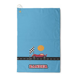 Race Car Waffle Weave Golf Towel (Personalized)