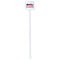 Race Car White Plastic Stir Stick - Double Sided - Square - Single Stick