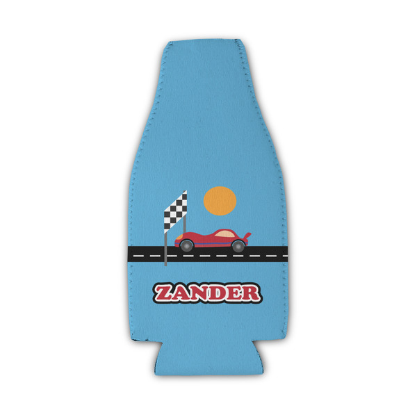 Custom Race Car Zipper Bottle Cooler (Personalized)