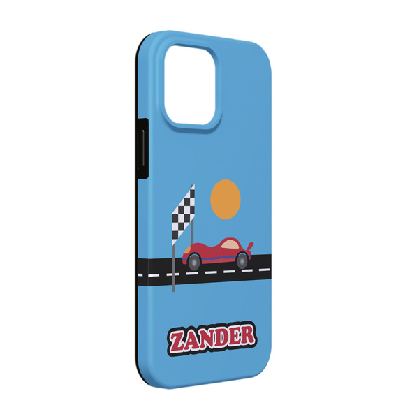 Custom Race Car iPhone Case - Rubber Lined - iPhone 13 Pro (Personalized)