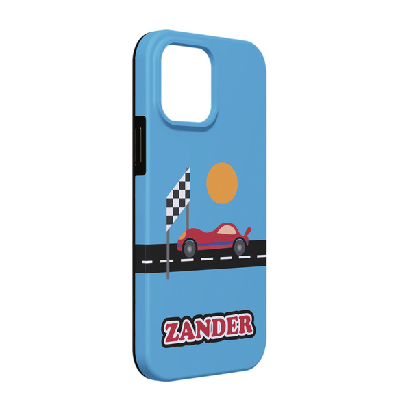 Custom Race Car iPhone Case - Rubber Lined - iPhone 13 (Personalized)