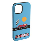 Race Car iPhone Case - Rubber Lined (Personalized)