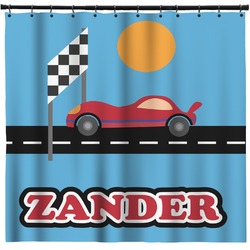 Race Car Shower Curtain - 71" x 74" (Personalized)