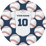 Baseball Jersey Multipurpose Round Labels - 1" (Personalized)