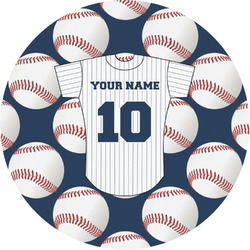 Baseball Jersey Multipurpose Round Labels - 1" (Personalized)