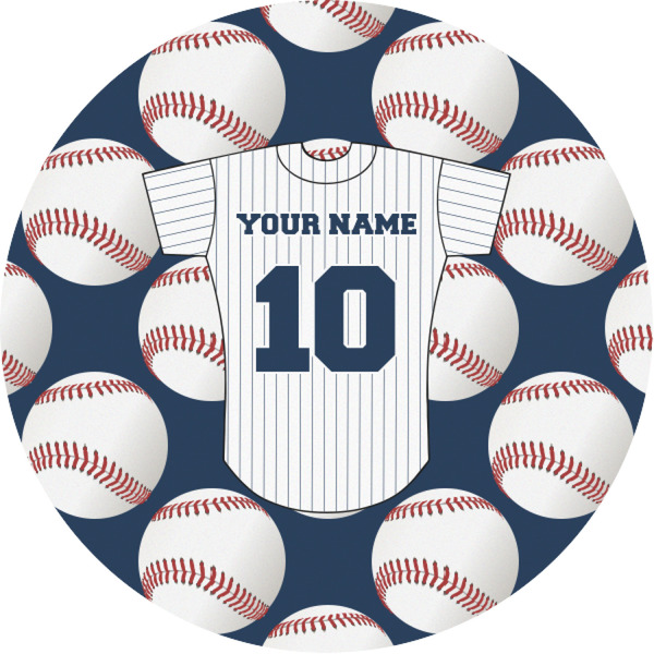 Custom Baseball Jersey Multipurpose Round Labels - 1" (Personalized)