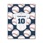 Baseball Jersey Wood Print - 11x14 (Personalized)