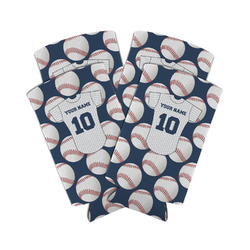 Baseball Jersey Can Cooler (tall 12 oz) - Set of 4 (Personalized)