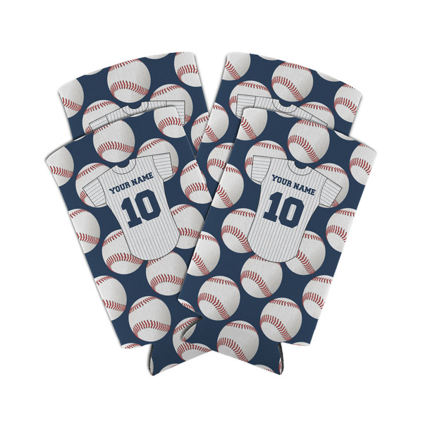 Custom Baseball Jersey Can Cooler (tall 12 oz) - Set of 4 (Personalized)