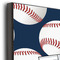 Baseball Jersey 16x20 Wood Print - Closeup