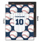 Baseball Jersey 16x20 Wood Print - Front & Back View