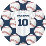 Baseball Jersey Multipurpose Round Labels - 2" (Personalized)