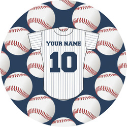 Baseball Jersey Multipurpose Round Labels - 2" (Personalized)