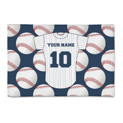 Baseball Jersey 2' x 3' Indoor Area Rug (Personalized)