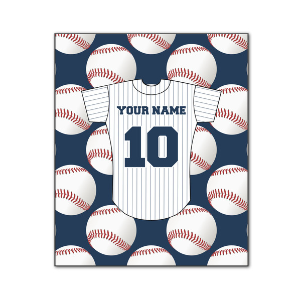 Custom Baseball Jersey Wood Print - 20x24 (Personalized)