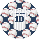 Baseball Jersey Multipurpose Round Labels - Custom Sized (Personalized)